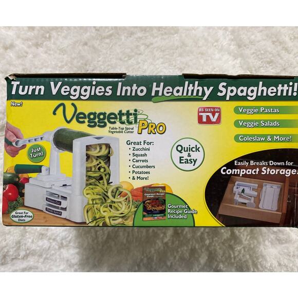 Veggetti Pro Tabletop Spiral Vegetable Cutter NEW - Picture 12 of 13